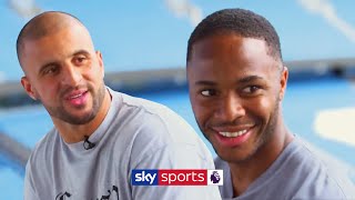 Raheem Sterling and Kyle Walker argue over who is faster  Man City Higher or Lower Quiz [upl. by Scoles]