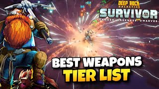 Best Weapons Tier List Hazard 5 Approved  Deep Rock Galactic Survivor Live Gameplay [upl. by Philipp]