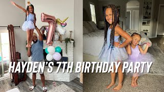 Hayden’s first sleepover party 7 years old 😭❤️🥹 birthdayvlog birthdayparty [upl. by Marlea10]