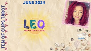 Leo Tarot  quotThe Secret To What You Want Is Doing Less To Get Morequot June 2024 Tarot [upl. by Aelgna]