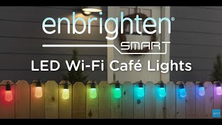 75735 79617 Enbrighten Smart LED WiFi Cafe Lights  Overview [upl. by Jonell]