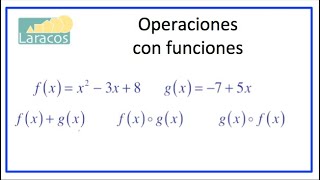 Operaciones con Funciones [upl. by Ttesil]