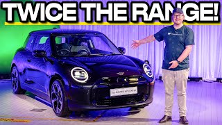 Allnew electric Mini looks smarter goes further Mini Cooper SE 2024 review [upl. by Nami]