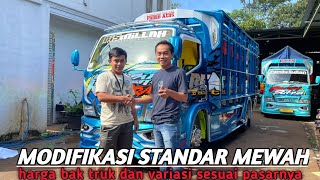 HARGA BAK TRUK MODIFIKASI UNTUK LANGGANAN DARI TASIK  TRUK MODIFIKASI IRSYAD PUTRA KAROSERI [upl. by Aihsel774]