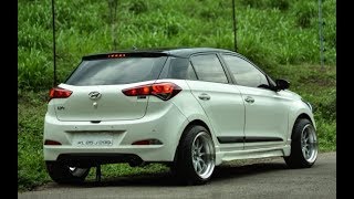 Hyundai i20 Modified  Big Wheels  Loud Exhaust  i20 Modified [upl. by Housum]