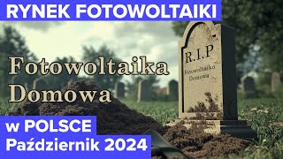 Aktualna sytuacja na rynku fotowoltaiki w Polsce  PAŹDZIERNIK 2024 Fotowoltaika w Polsce [upl. by Yzus]