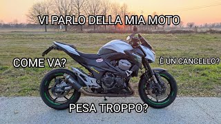 VI PRESENTO LA MIA MOTO  RECENSIONE KAWASAKI Z800e [upl. by Yrahk]