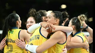 Brasil se lleva el bronce en el voleibol femenino de los Juegos Olímpicos  AFP [upl. by Rasec]