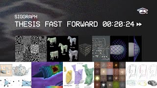 SIGGRAPH Thesis Fast Forward  2024 [upl. by Bevin]