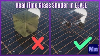 How make a glass shader in Blender EEVEE [upl. by Amles]