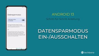 Datensparmodus einausschalten Android 13 [upl. by Rother]