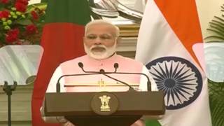 Press Statement by Prime Minister during the State visit of Prime Minister of Bangladesh to India [upl. by Jaan]