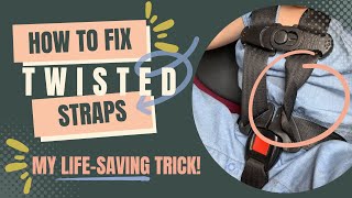 How to Fix Twisted Car Seat Straps [upl. by Aicrop736]