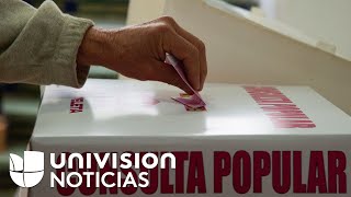 Baja participación en la consulta popular promovida por AMLO para juzgar a expresidentes de México [upl. by Neelat513]