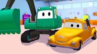 Tom der Abschleppwagen und Der Bagger in Car City Lastwagen BauCartoonSerie fûr Kinder 🚚 [upl. by Jonis634]