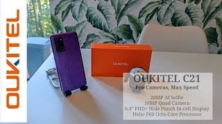 OUKITEL C21 Purple  Unboxing [upl. by Ynatterb]