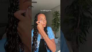 no talking GRWM🧢⚾️ curlyhair grwm Grwm makeup skincare shorts short hallie [upl. by Terrena]