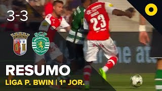 Resumo SC Braga 33 Sporting  Liga Portugal bwin  SPORT TV [upl. by Holly-Anne631]