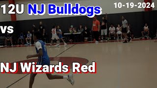 12U Basketball NJ Bulldogs vs NJ Wizards Red 10 19 2024 Game with Energy amp Atmosphere [upl. by Melvina]