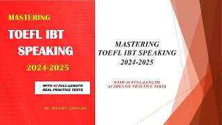 TOEFL Speaking 20242025 [upl. by Bogoch]