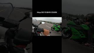 Ninja 300 VS BMW G310RR  Singles Lead The Pack Nowshorts race motovlog [upl. by Forras628]