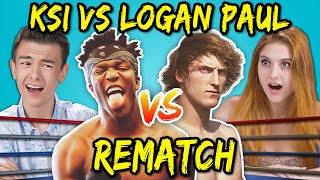 Teens React To Logan Paul Vs KSI Rematch [upl. by Lenwood36]