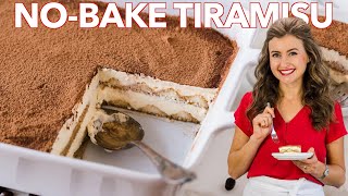 Easy TIRAMISU Cake  NoBake Dessert [upl. by Nirihs6]