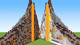 Building Modern Volcano House in 1 Hour [upl. by Kafka242]