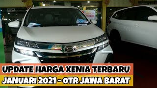 Daftar Harga Daihatsu Xenia Tipe X R 13 15 Terbaru Januari 2021  OTR Jawa Barat [upl. by Bettencourt666]