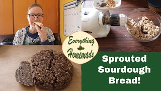 How to Make Sprouted Sourdough Bread Recipe [upl. by Eilatam]