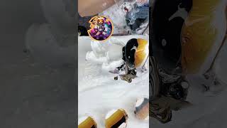 abeille à miel🐝🐠diy art satisfying satisfyingvideo creative fluidart bearbrick viral fyp [upl. by Yknarf]