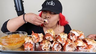 12 LOBSTER TAILS SEAFOOD BOIL MUKBANG 먹방  EATING SHOW [upl. by Hurlow]