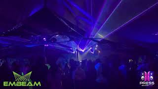 Laserworld DS3000 RGB Purple Lasers At Equinox Festival From Embeam Press Record Live [upl. by Winn]