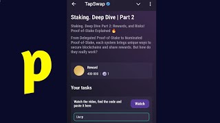 Staking Deep Dive  Part 2  Tapswap Code [upl. by Meta]