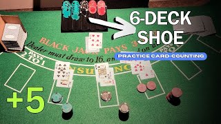 6 Deck Card Counting Practice  Can YOU Keep the Count [upl. by Adidnere579]