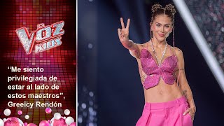 Greeicy la cuota femenina de los Entrenadores en La Voz Kids agradece a sus compañeros Caracol TV [upl. by Elletsyrc]