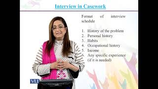 Interviewing in Case Work  Introduction to Social Work  SOC301Topic036 [upl. by Hasty314]