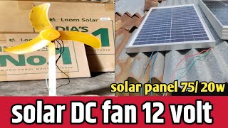 solar DC fan 12 volt [upl. by Charleen]