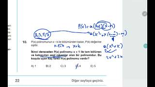 EBA 11 TYT DENEMESİ MATEMATİK SORULARI ÇÖZÜMLERİ 1 BÖLÜM  1  26 [upl. by Avla770]