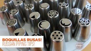 COMO USAR BOQUILLAS DE DECORACIÓN RUSAS  Duyas Rusas  Russian Piping Tips  VeroSweetHobby [upl. by Nnoryt]