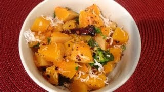 Parangikai Poriyal or pumpkin poriyal or butter squash poriyal [upl. by Stearns793]