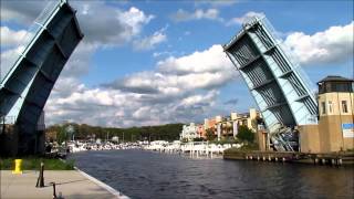 Michigan City Draw Bridge  Full Lift [upl. by Kceb]