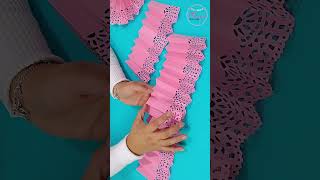 ¿Cómo hacer rosetones de papel✨How to make paper rosettes shorts party happybirthday diy [upl. by Aronek485]