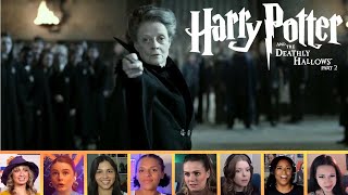 Reactors Reacting to MINERVA MCGONAGALL VS SNAPE  Harry Potter and the Deathly Hallows Pt 2 2011 [upl. by Itsirhc]