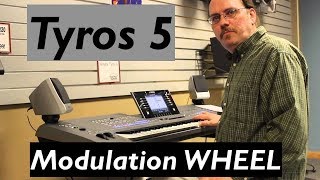 Yamaha Tyros 5 Pitch and Modulation Wheel Demo [upl. by Ontina]