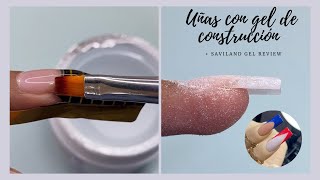 ¿COMO HACER UÑAS CON GEL DE CONSTRUCCIÓN  SAVILAND GEL REVIEW🤔 [upl. by Eerot]