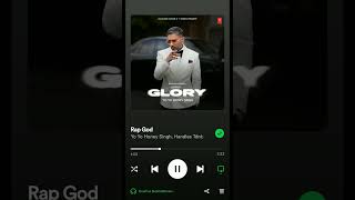 Glory high on me rap of God yo yo honey Singhglory tseries trending raphoney viralvideo [upl. by Euqilegna553]