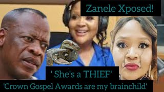 Mzwakhe Mbuli Xposes Zanele Mbhokazi 4 stealing his intellectual propertyCrown Gospel are my idea [upl. by Akehs]