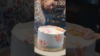 Knife painted cake shortsfeed youtuber viralvideo challenge cakedesign trending youtubeshort [upl. by Arenat]