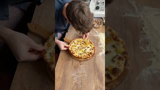 PIZZA TONDA ROMANA pizza food pizzaromana crunch [upl. by Ecahc]